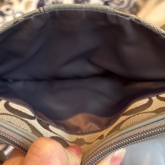 Coach Signature Wristlet - Light Gray - Picture 7 of 11